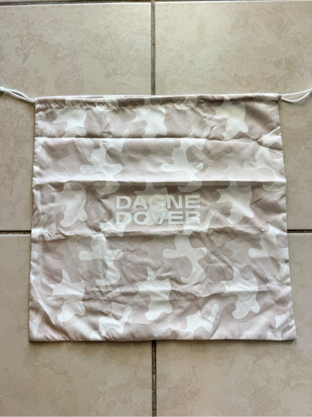 NEW Dagne Dover Beige Camo Dust Bag
